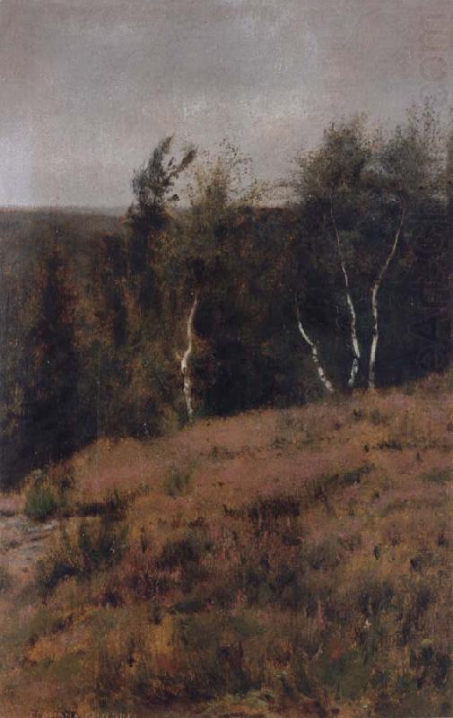 In Fosset,Birches, Fernand Khnopff